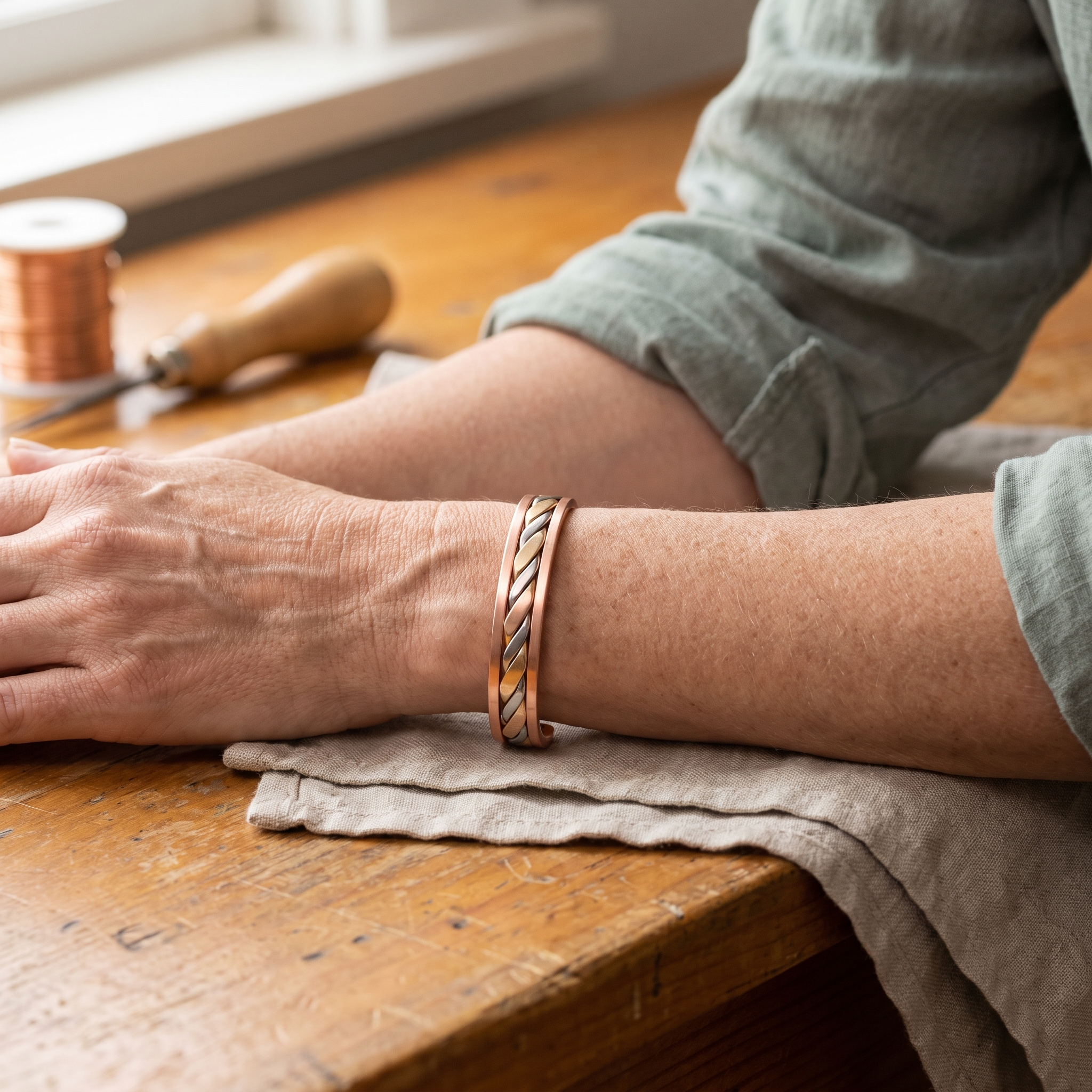 Rita's Bud Copper Bracelet