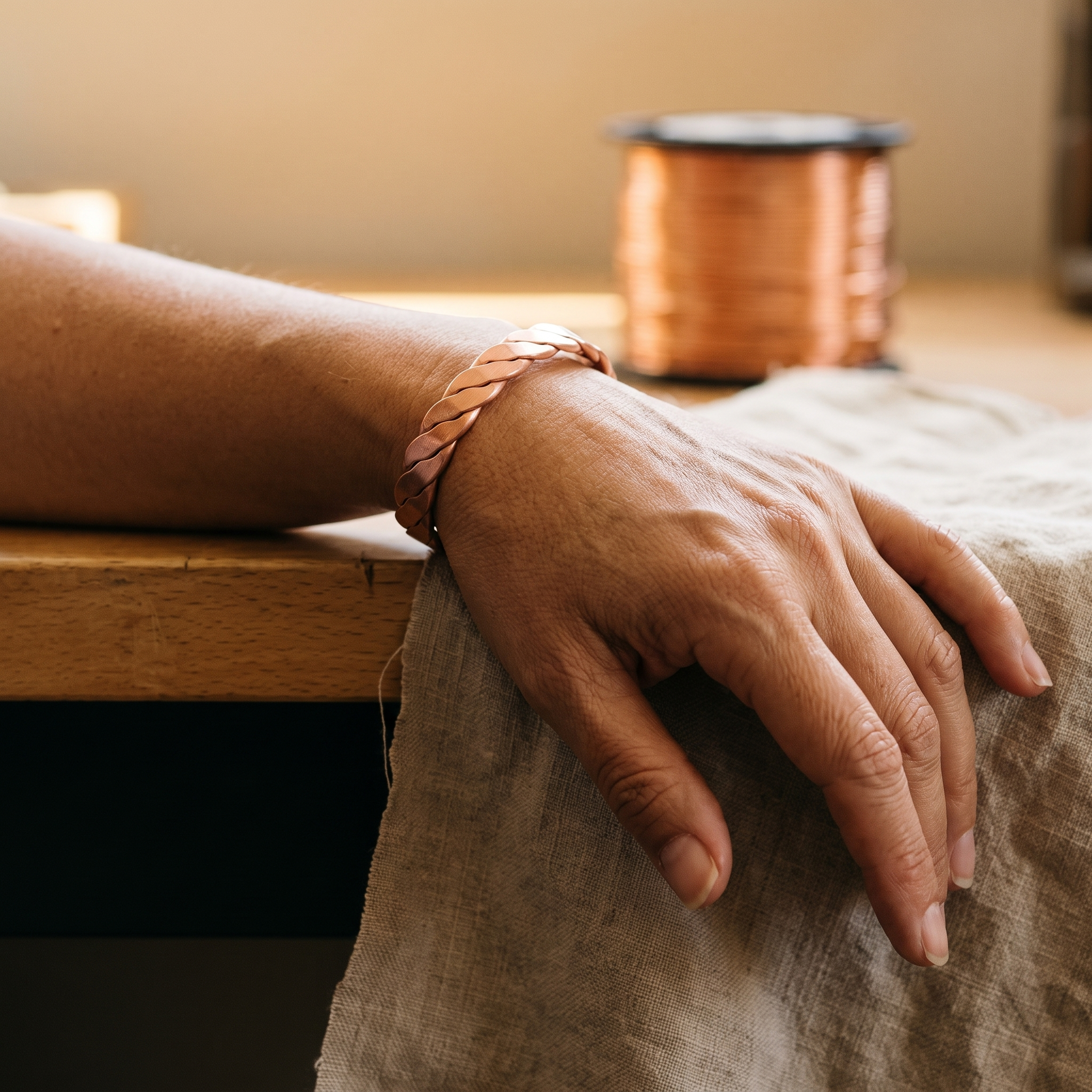 Rita's Reed Copper Bracelet