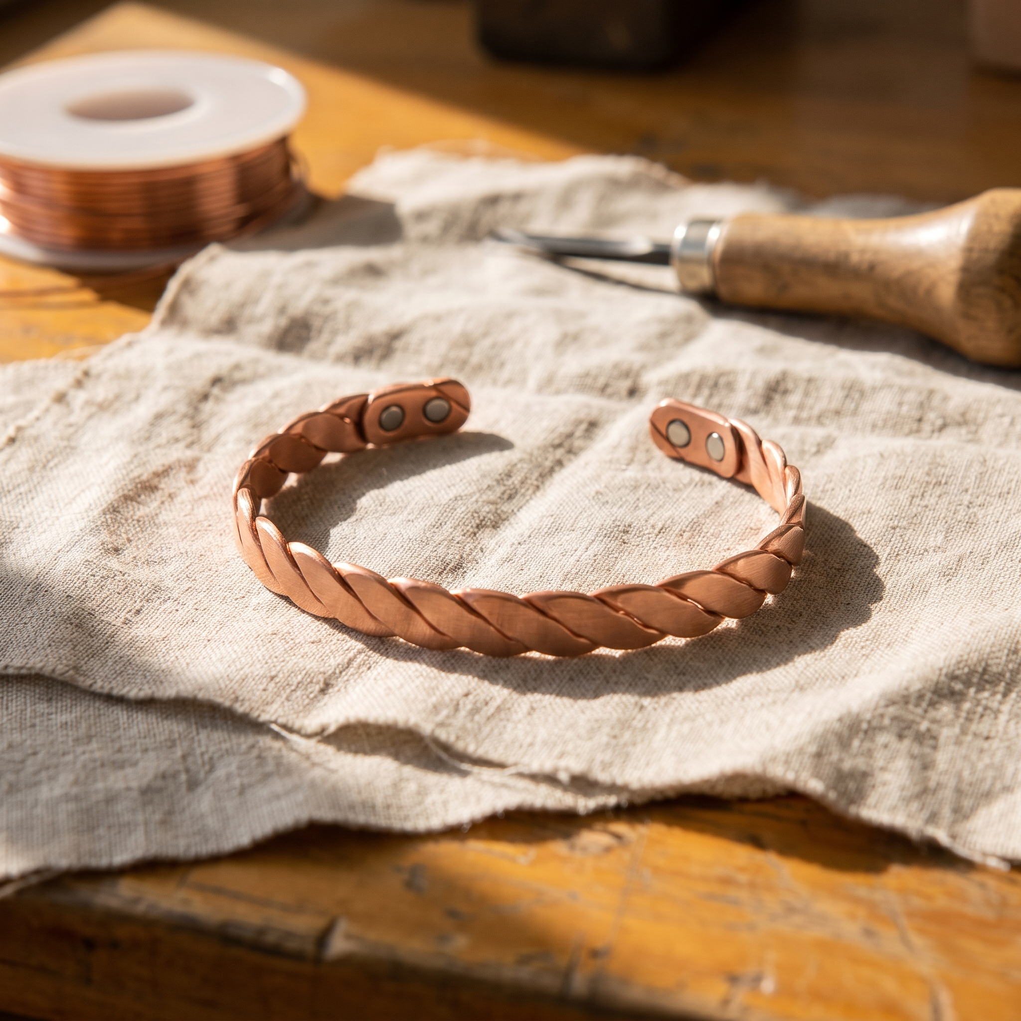 Rita's Reed Copper Bracelet