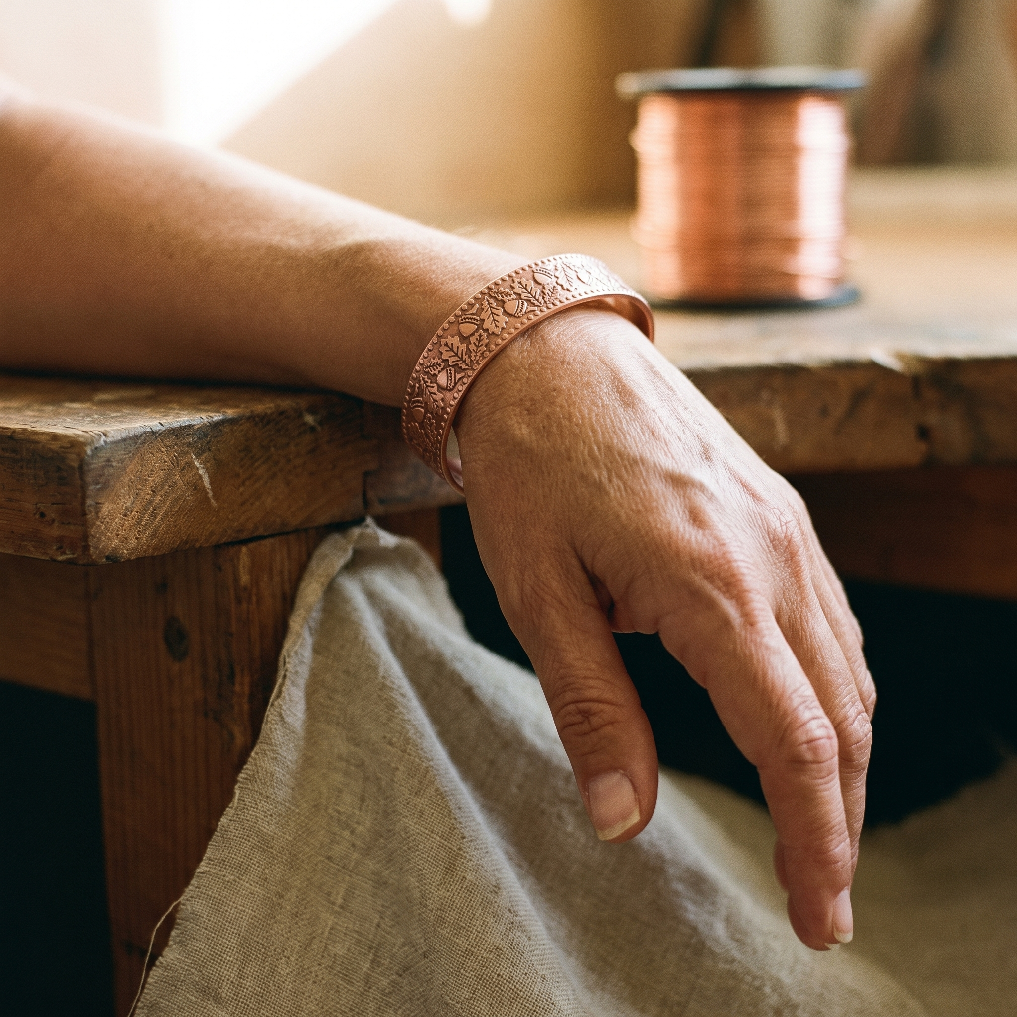 Rita's Timber Copper Bracelet