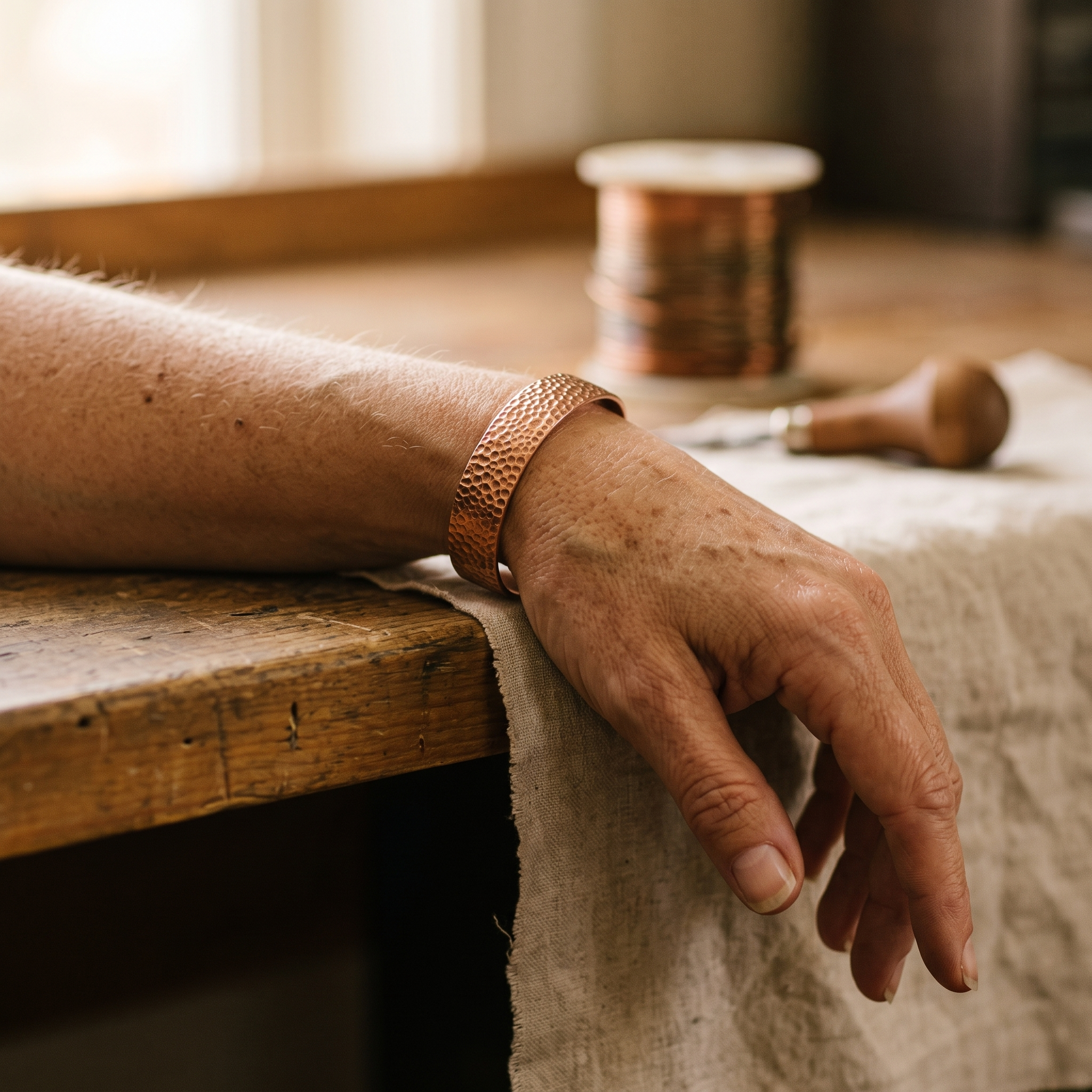 Rita's Moon Copper Bracelet