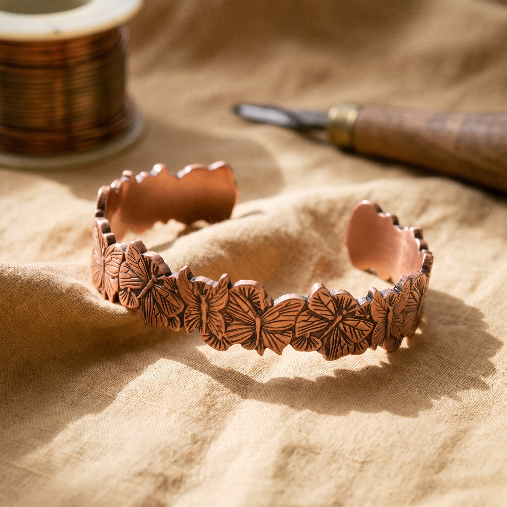 Rita's Sky Copper Bracelet